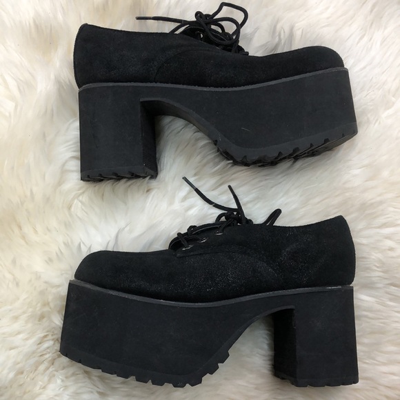 T.U.K. Nosebleed Platform Shoes - Picture 1 of 8